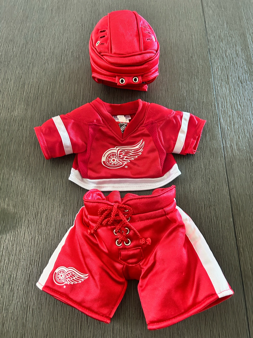 Build A Bear Hockey Outfit, Detroit Red Wings